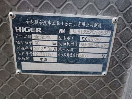 Król długo używany 23-osobowy autobus niezawodny model z drugiej ręki