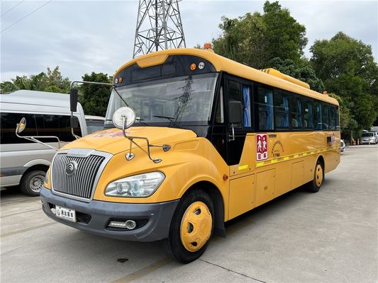 YuTong 46 miejsc Odnowiony autobus szkolny Żółta ręczna skrzynia biegów