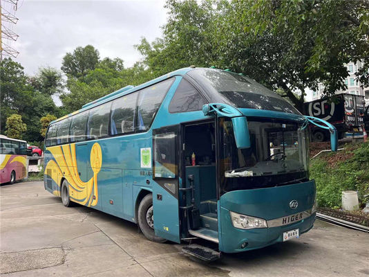 Euro 4 używany autobus Higer 51 miejsc podróżny autobus z drugiej ręki z skrzynią biegów ręcznej