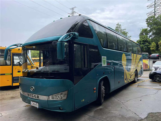 Euro 4 używany autobus Higer 51 miejsc podróżny autobus z drugiej ręki z skrzynią biegów ręcznej