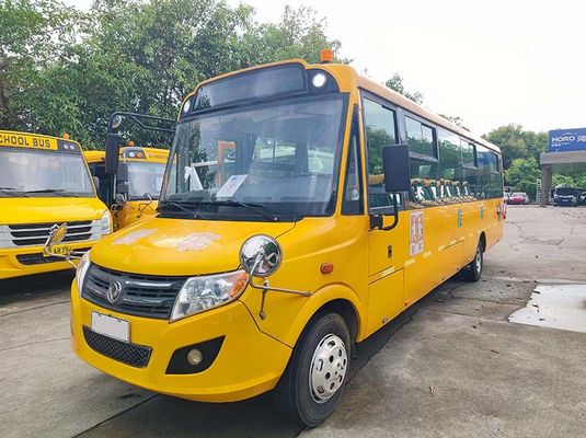 Diesel Euro 4 Zrezygnowany autobus szkolny Dongfeng 56 miejsc Żółty autobus szkolny