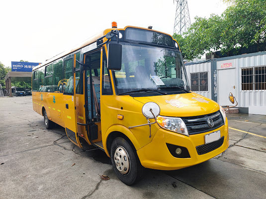 Diesel Euro 4 Zrezygnowany autobus szkolny Dongfeng 56 miejsc Żółty autobus szkolny