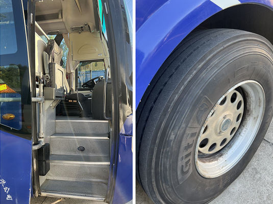 Yutong Blue Used Coaster Bus 51 miejsc Euro 4 Standard emisji