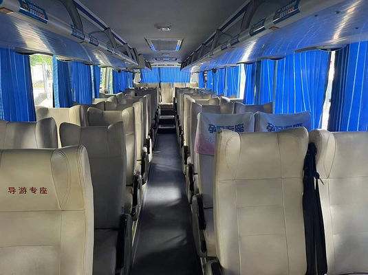 48 miejsc Higer Pożarny autobus Diesel LHD Drugi średni ruch Autobus międzymiastowy