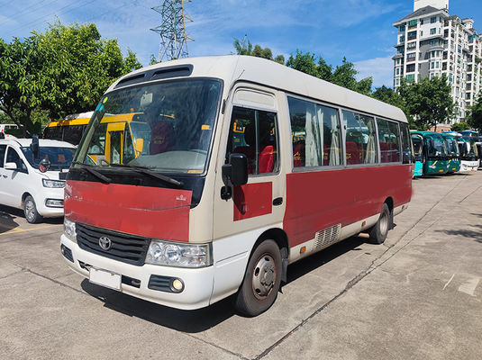 23 miejsc Toyota Coaster Second Hand Tour Bus z manualną skrzynią biegów