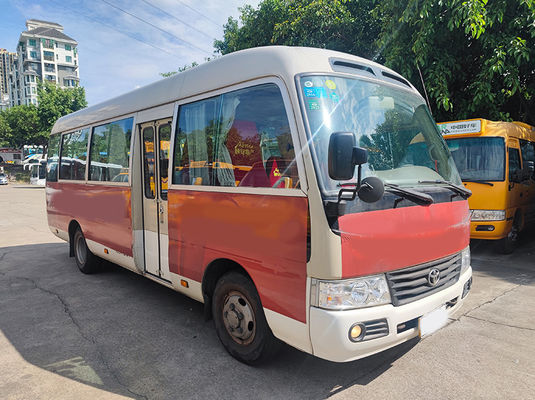 23 miejsc Toyota Coaster Second Hand Tour Bus z manualną skrzynią biegów