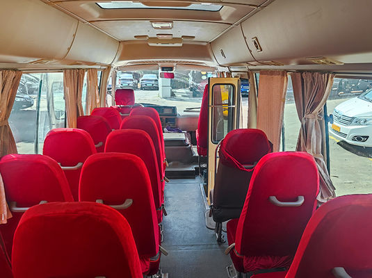 23 miejsc Toyota Coaster Second Hand Tour Bus z manualną skrzynią biegów