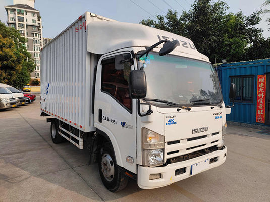 Biały ręczny preowned cargo vans Diesel Isuzu używany cargo van box truck