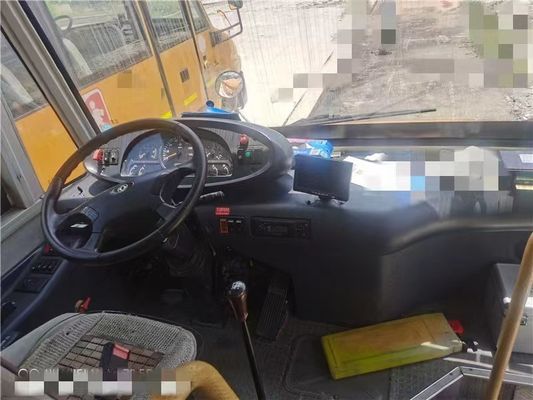 Żółte szkolne autobusy z klimatyzacją