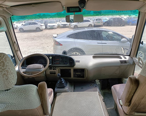 Toyota Used Coaster Bus 23seats LHD Mini Bus Z Przesyłką Ręczną I Typem Paliwa Dieselowego