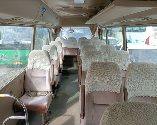Toyota Used Coaster Bus 23seats LHD Mini Bus Z Przesyłką Ręczną I Typem Paliwa Dieselowego