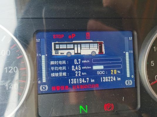 Elektryczny autobus 69 km/h Autobus miejski z kierownicą lewą