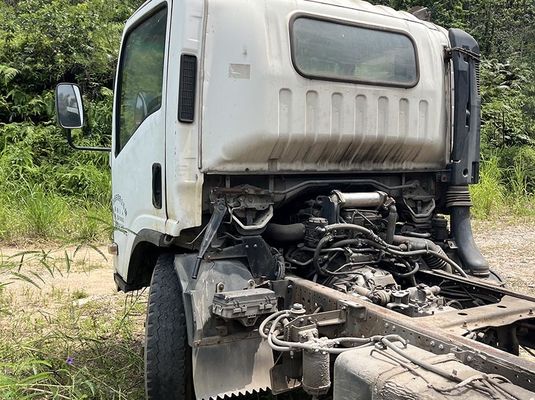 Isuzu używany ciężarówka ciężarówka 4KH1W silniku wysokoprężnym ciężarówka z dwoma drzwiami do transportu ciężkich