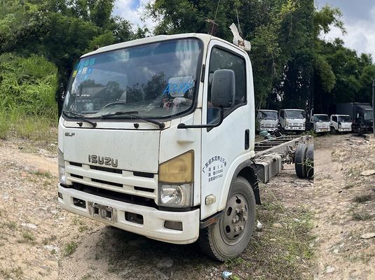 Isuzu używany ciężarówka ciężarówka 4KH1W silniku wysokoprężnym ciężarówka z dwoma drzwiami do transportu ciężkich