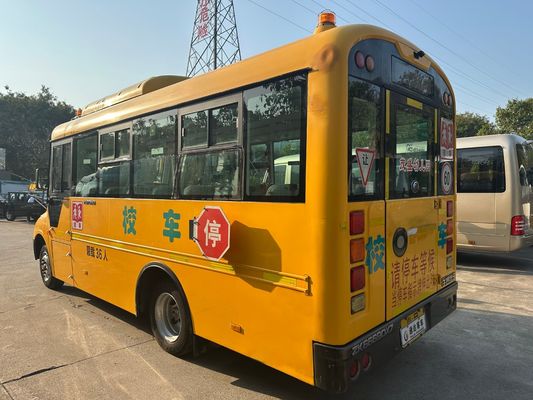 36 miejsc Żółty silnik Diesla LHD ZK6669DX7 Używany autobus szkolny Wyprodukowano w Chinach