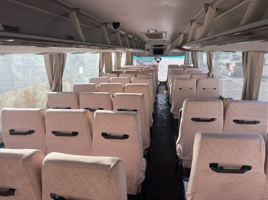 Z drugiej ręki Żółty 63-osobowy Yuchai 330 Motor King Długie autobusy w hurtowej sprzedaży po niskich cenach