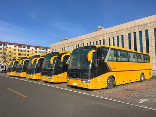 Z drugiej ręki Żółty 63-osobowy Yuchai 330 Motor King Długie autobusy w hurtowej sprzedaży po niskich cenach