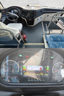 Elektryczny silnik typu 48-miejscowy używany autobus elektryczny od Golden Dragon z 2018 roku z tylnym rozstawem kół 1860