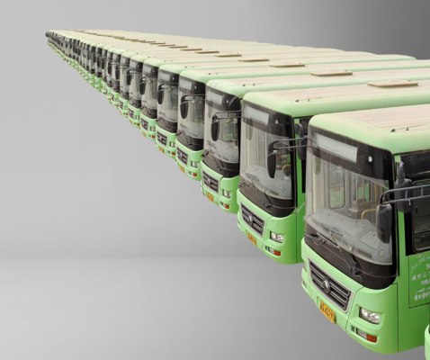 Autobus używany Yuchai z silnikiem przednim, 19/60 miejsc, pojemność 3767 ml, zapewniający płynny transport
